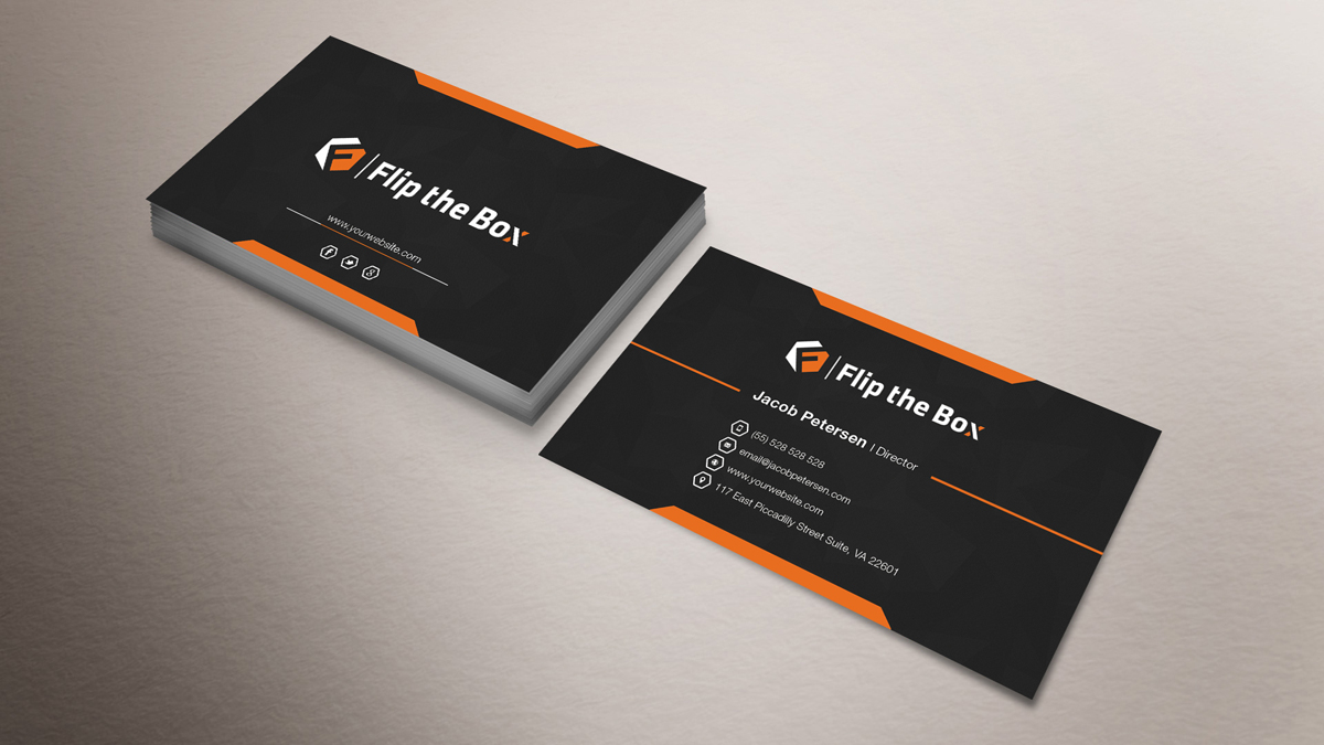 Diseño de Tarjeta de Presentación por E.G para Flip the Box Consulting | Diseño #3232277