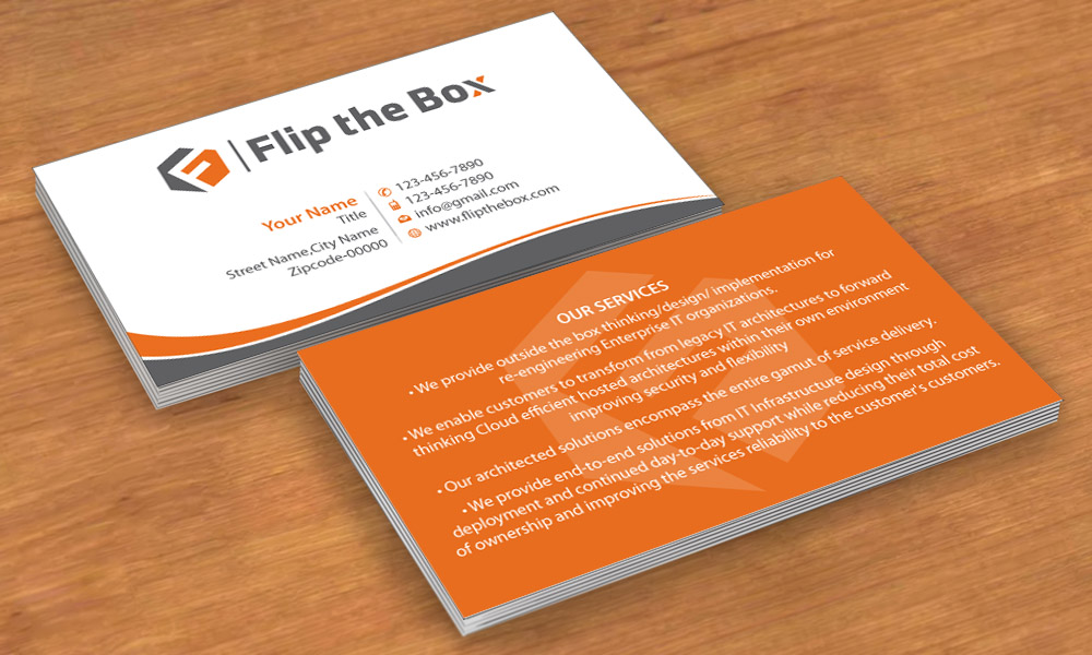 Business Card Design by Sbss for Flip the Box Consulting | Design #3235434