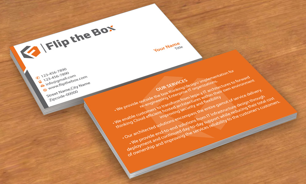 Business Card Design by Sbss for Flip the Box Consulting | Design #3235435