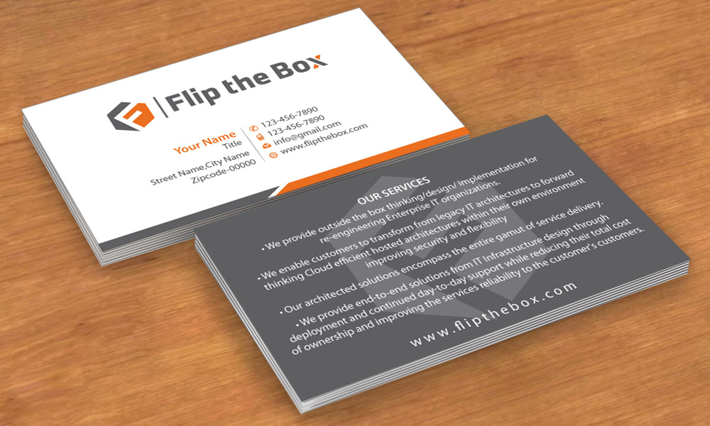 Business Card Design by Sbss for Flip the Box Consulting | Design #3235470