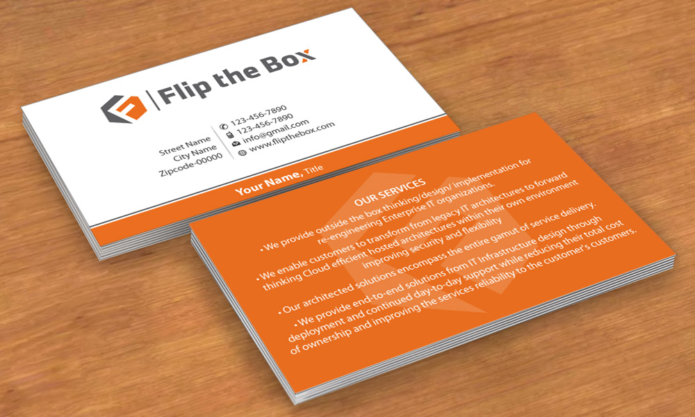 Business Card Design by Sbss for Flip the Box Consulting | Design #3235491