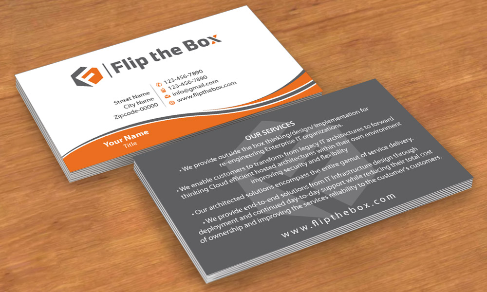 Business Card Design by Sbss for Flip the Box Consulting | Design #3235496