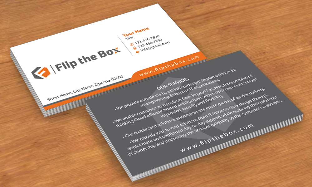 Diseño de Tarjeta de Presentación por Sbss para Flip the Box Consulting | Diseño #3235504