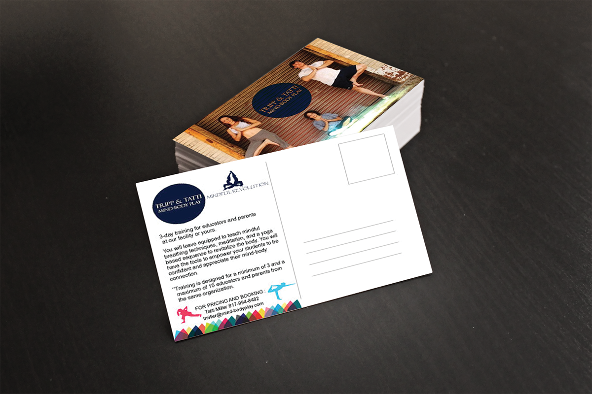 Postcard Design by anshtoyj for Mind-body Play | Design #3233025