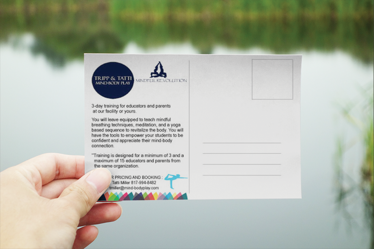 Postcard Design by anshtoyj for Mind-body Play | Design #3233030