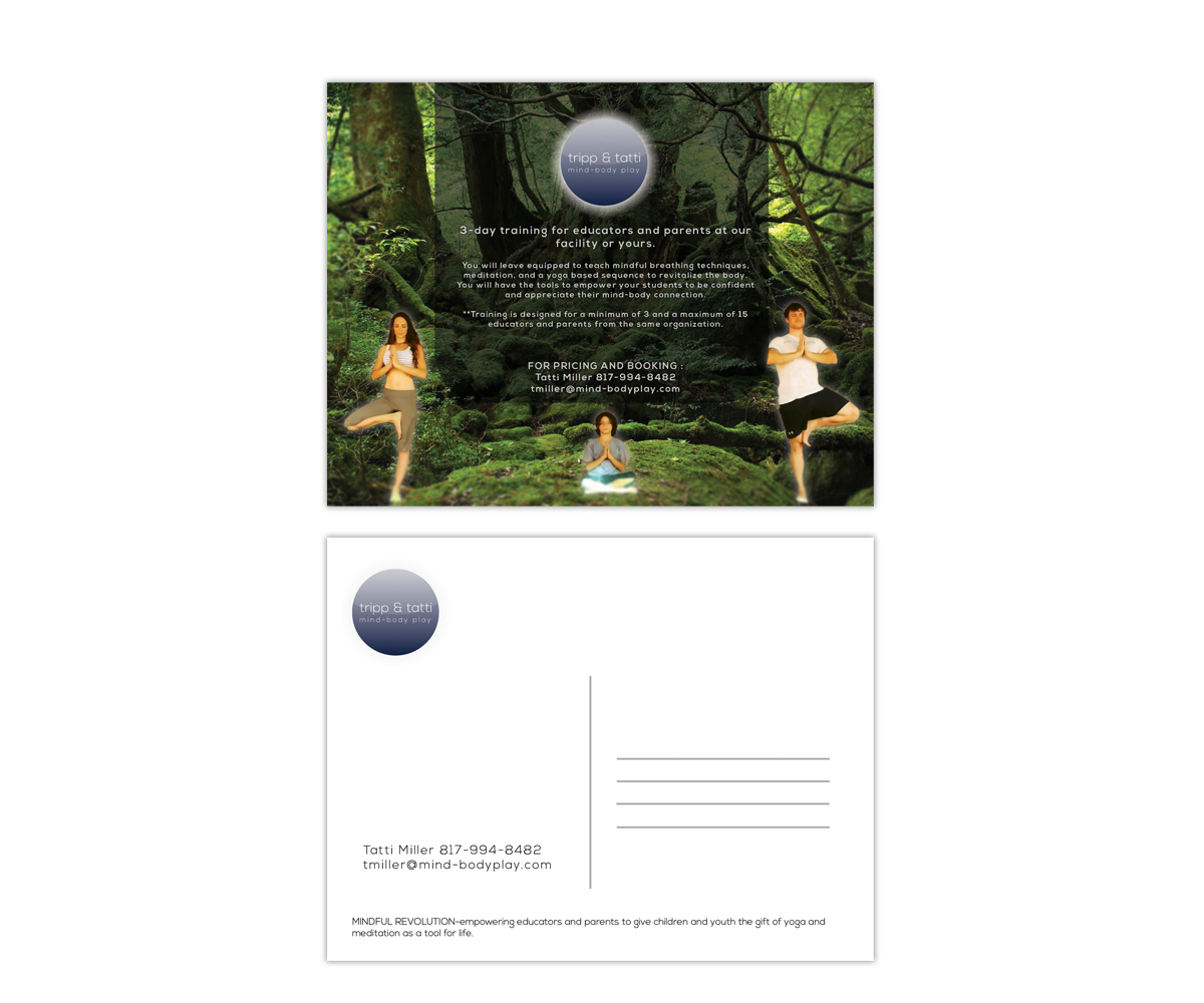 Postcard Design by Sandaru for Mind-body Play | Design #3246166