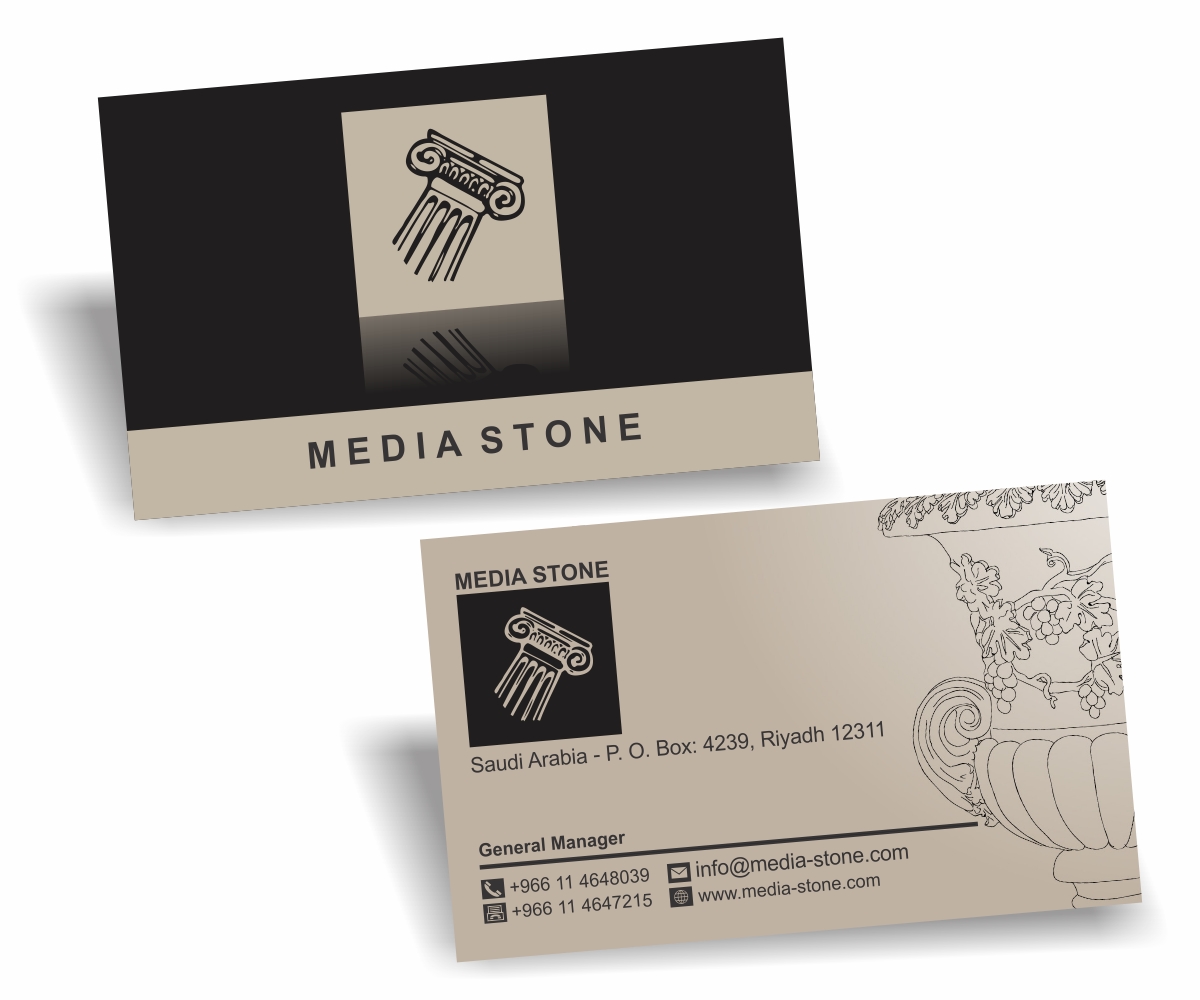 Diseño de Tarjeta de Presentación por AashishSeth para MEDIA STONE | Diseño #3226993