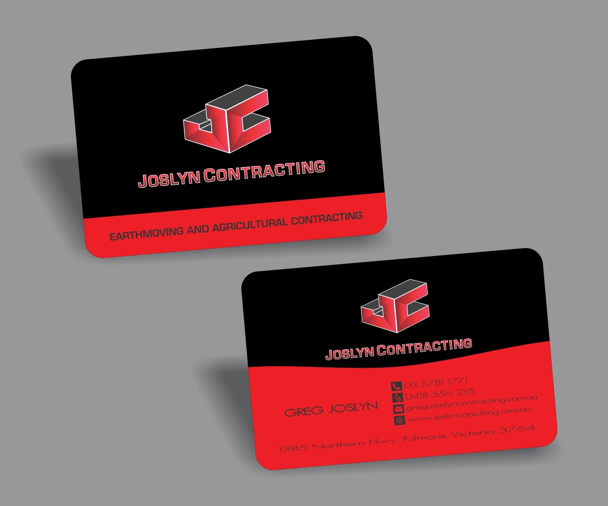 Visitenkarten-Design von AashishSeth für Joslyn Contracting | Design #3226300