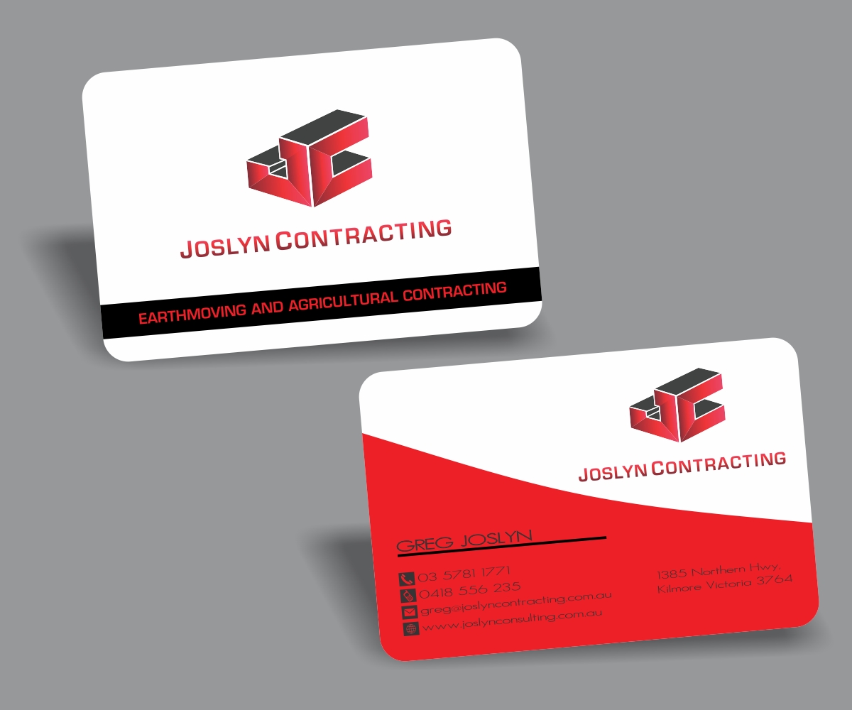 Business Card Design by AashishSeth for Joslyn Contracting | Design #3226353