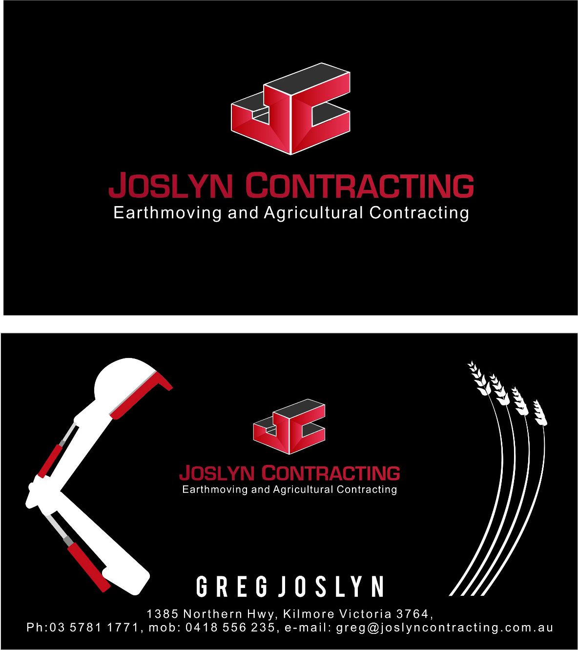 Business Card Design by Originals for Joslyn Contracting | Design #3225753