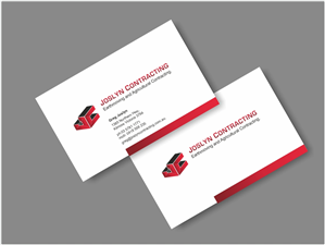 Business Card Design by Logocraft for Joslyn Contracting | Design: #3234421