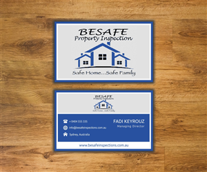Besafe Property Inspections | Business Card Design by Gintale