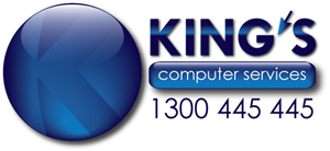 Logo Design by Vivid Graphics for king's computer services | Design: #72693