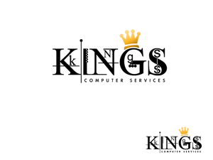 Logo Design by pixeljuice for king's computer services | Design #72665