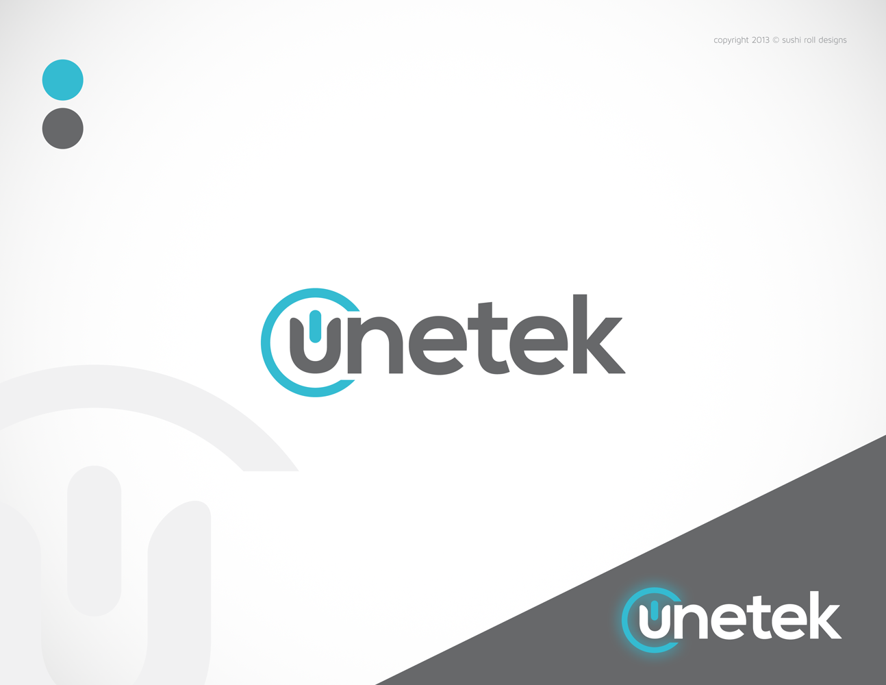 Logo Design by Sushi Roll Designs for Unetek | Design #3230201