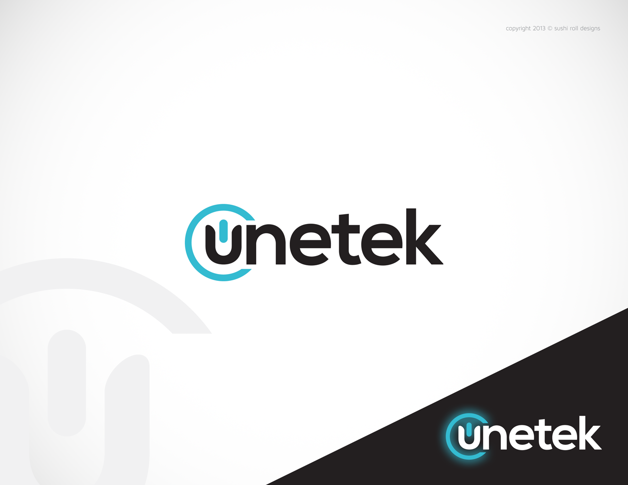 Logo Design by Sushi Roll Designs for Unetek | Design #3230304