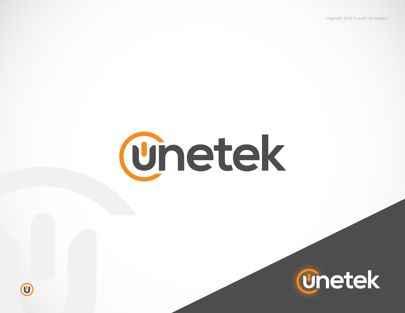 Logo Design by Sushi Roll Designs for Unetek | Design #3244769