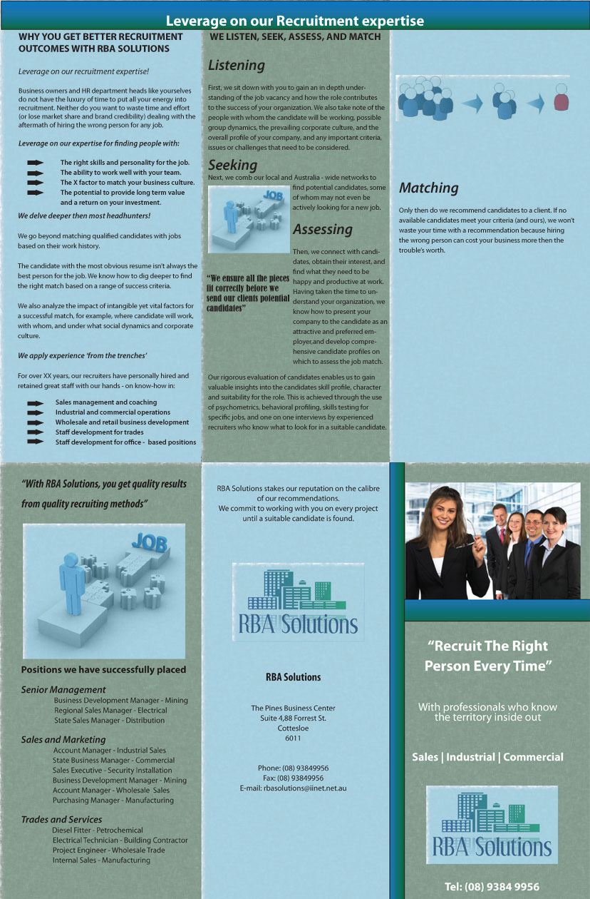 Brochure Design by Peter Richards for this project | Design #73951