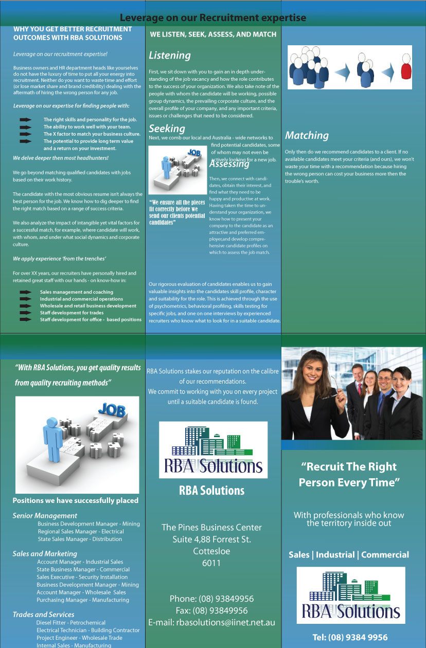Brochure Design by Peter Richards for this project | Design #73952