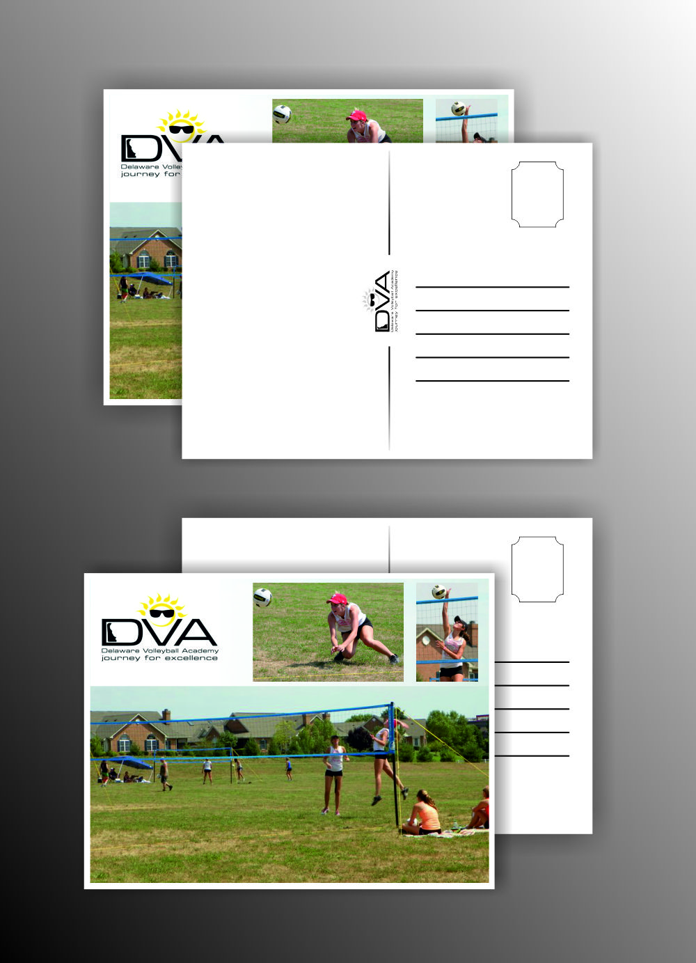 Postcard Design by kincs for Delaware Volleyball Academy | Design #3242069