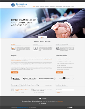 Web-Design von Desire Design Solutions für Generation Equity Advisors | Design #3257664