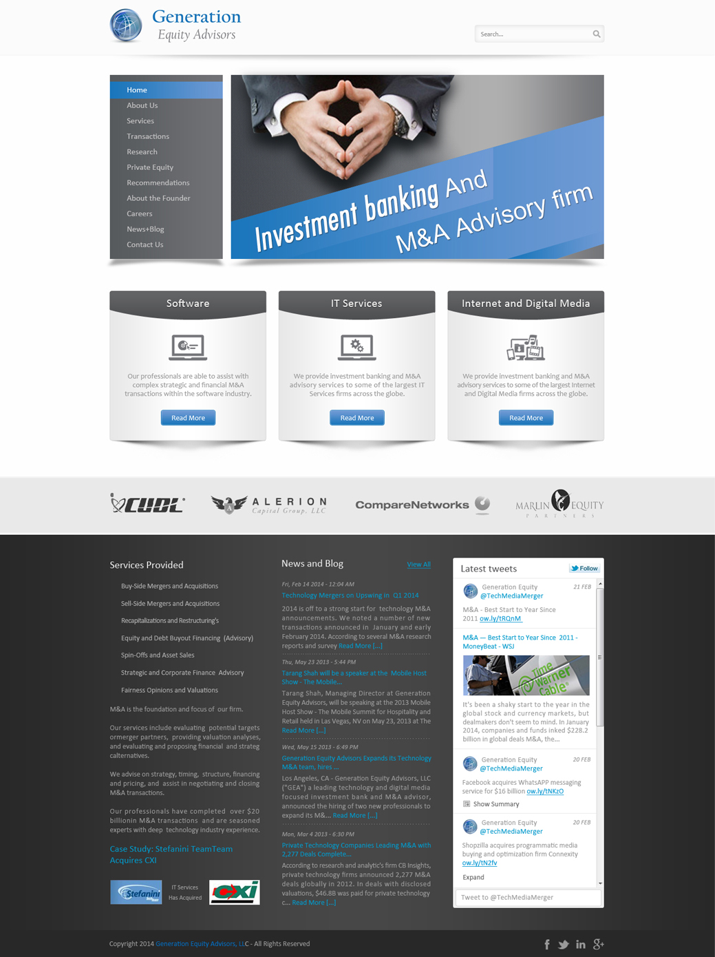 Web-Design von Desire Design Solutions für Generation Equity Advisors | Design #3257677