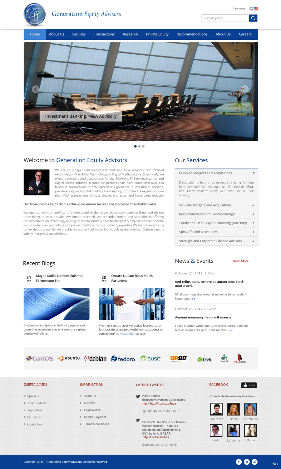 Web Design par pb pour Generation Equity Advisors | Design #3245860