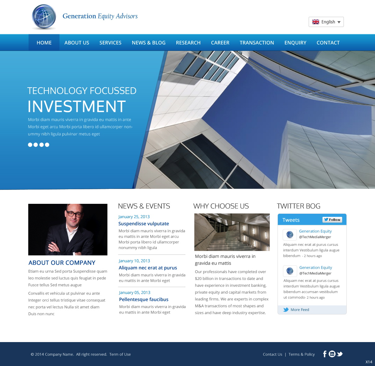 Web Design by pb for Generation Equity Advisors | Design #3245880