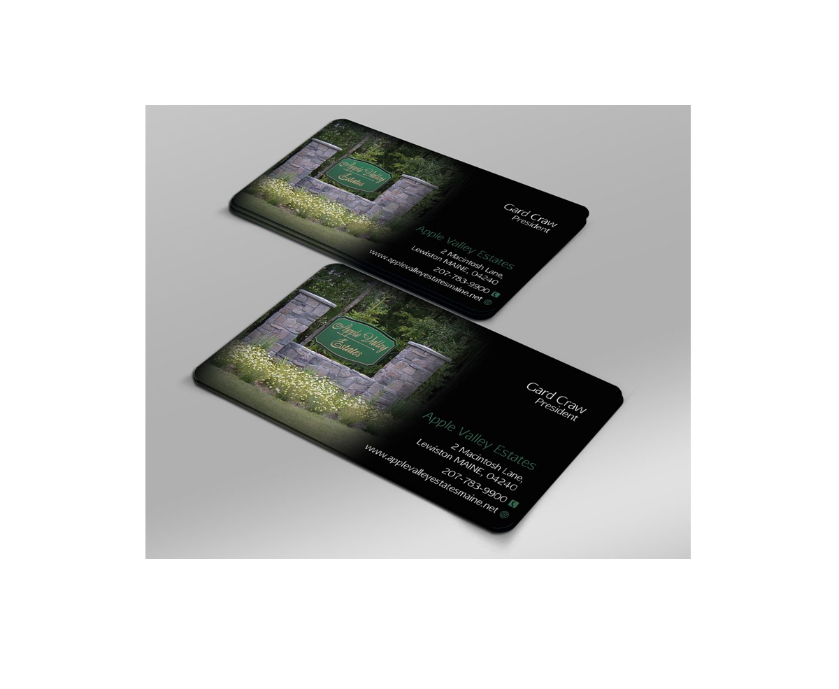 Business Card Design by Harshan for Apple Valley Estates | Design #3228735