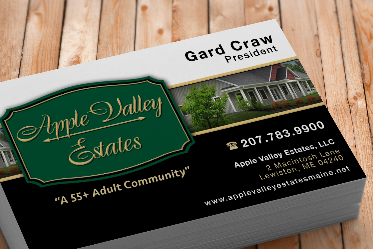 Design de Carte de Visite par JLG Studios pour Apple Valley Estates | Design : #3255032