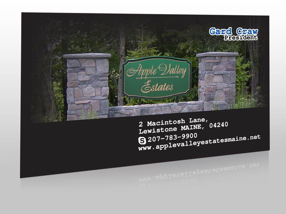 Visitenkarten-Design von cn graphic für Apple Valley Estates | Design #3245496