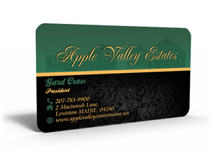 Design de Carte de Visite par Hardcore Design pour Apple Valley Estates | Design : #3228229