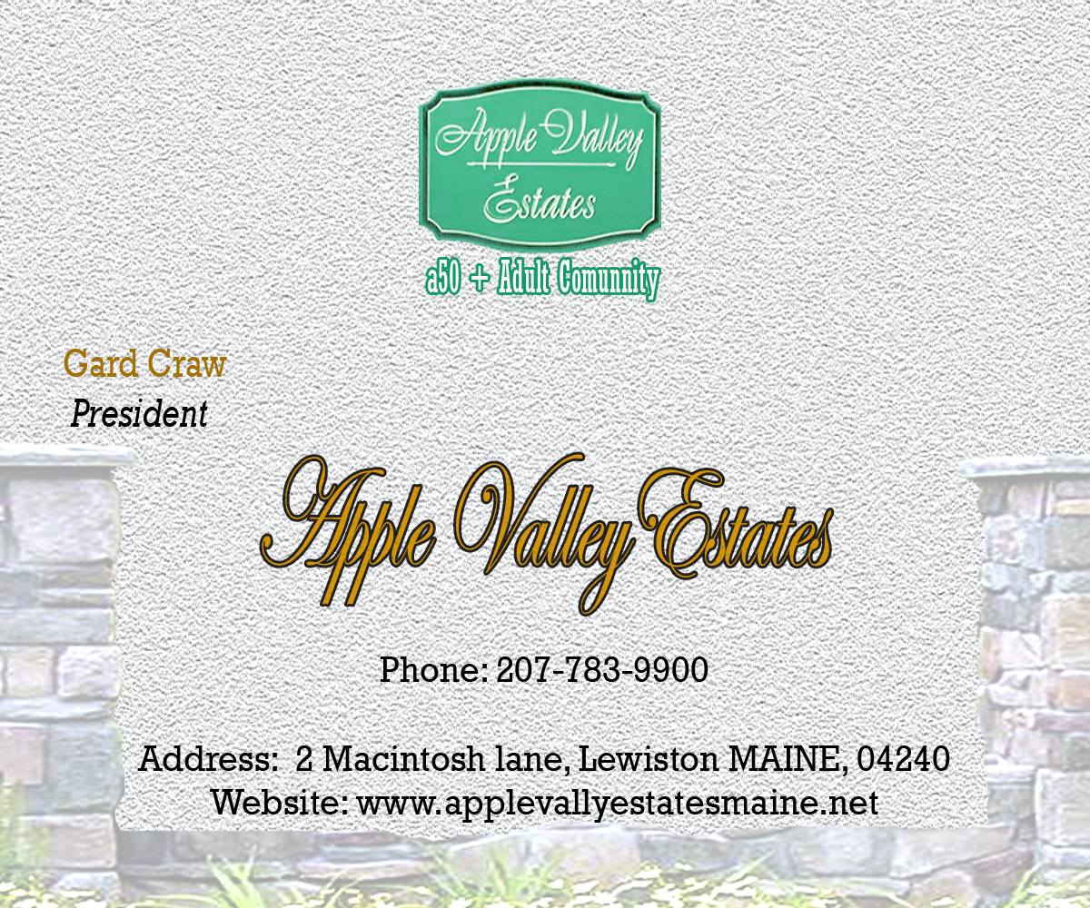 Business Card Design by ksv for Apple Valley Estates | Design #3231112