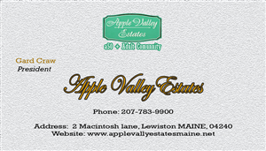 Design de Carte de Visite par ksv pour Apple Valley Estates | Design : #3231167