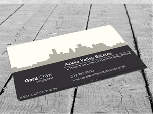 Business Card Design by Radu_Mitroi for Apple Valley Estates | Design #3244389