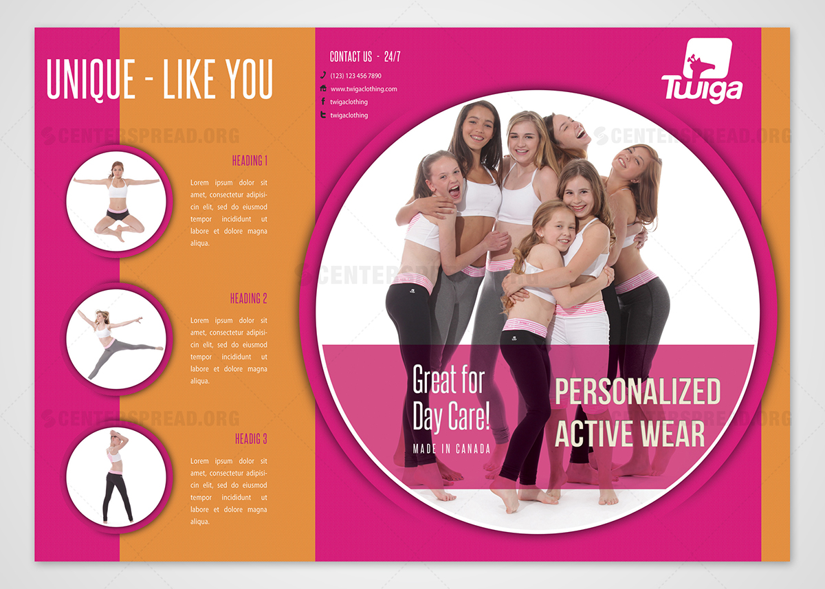 Broschüren-Design von CENTERSPREAD für Twiga Clothing | Design #3275550