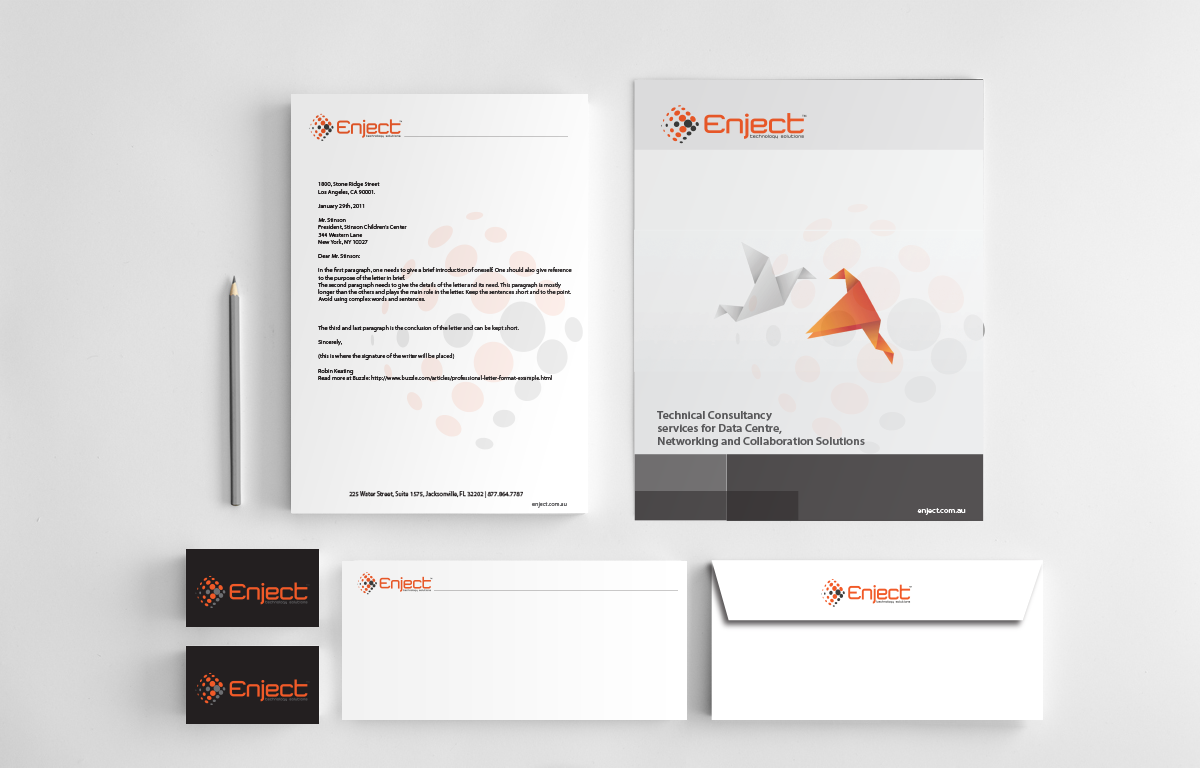 Stationery Design by nafizrahat for Enject | Design #3352216