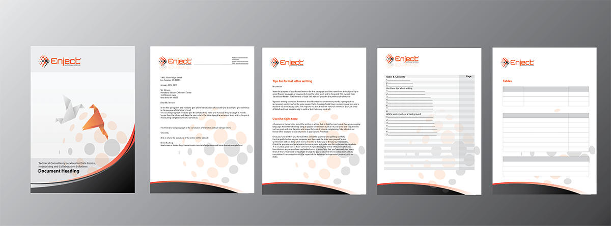 Stationery Design by nafizrahat for Enject | Design #3380681