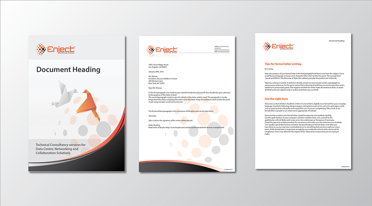 Stationery Design by nafizrahat for Enject | Design #3452884