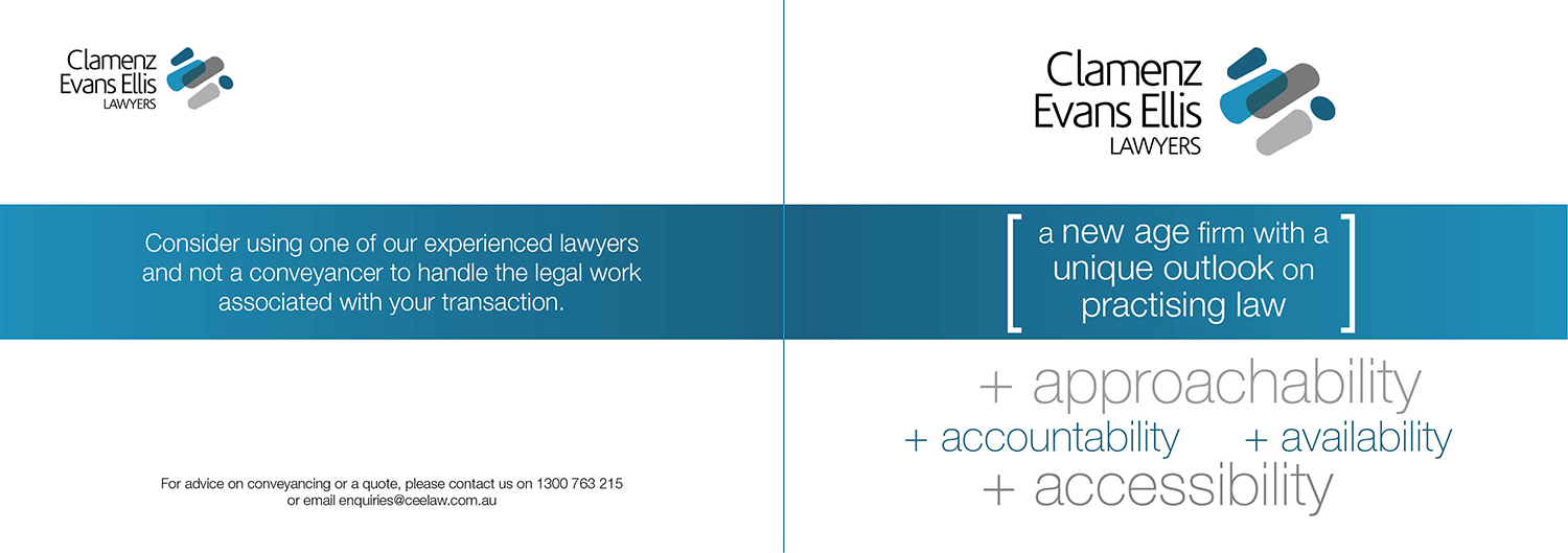 Brochure Design by ceramicristi for Clamenz Evans Ellis Lawyers | Design #3266839