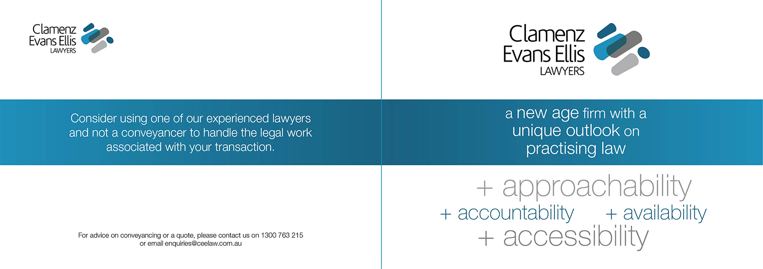 Brochure Design by ceramicristi for Clamenz Evans Ellis Lawyers | Design #3266852