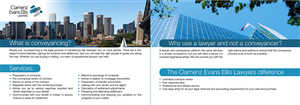 Design de Brochure par ceramicristi pour Clamenz Evans Ellis Lawyers | Design : #3266855