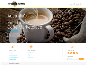 Diseño Web por Pabloravel para Cafe Centric | Diseño: #3230917
