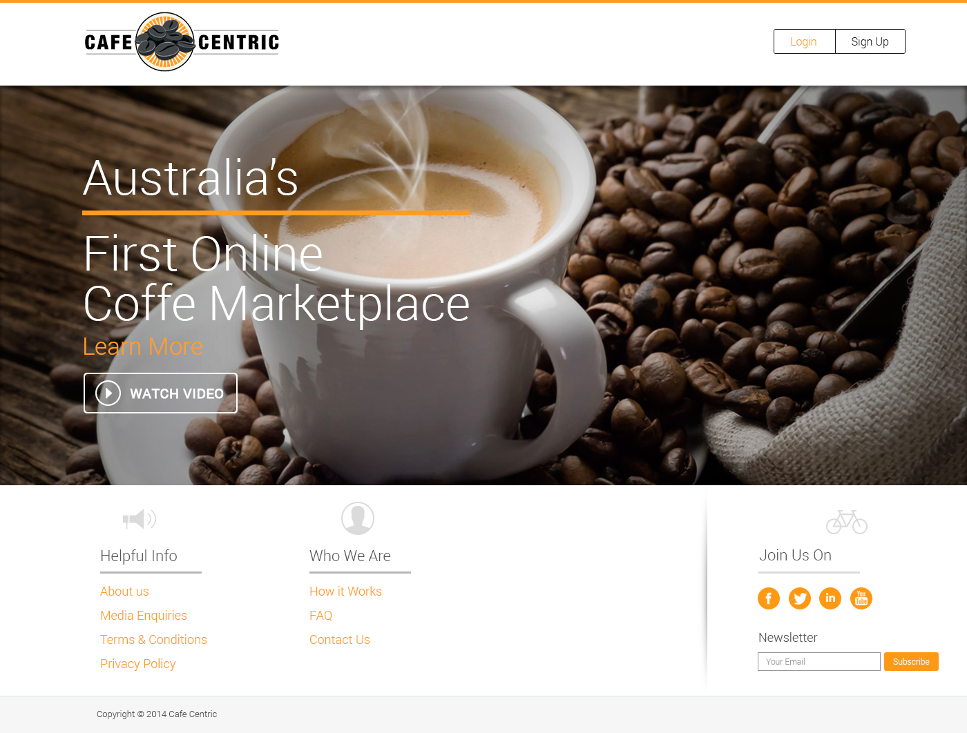 Web-Design von Pabloravel für Cafe Centric | Design #3231487