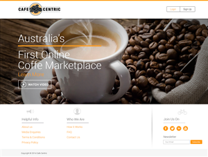 Diseño Web por Pabloravel para Cafe Centric | Diseño: #3231487
