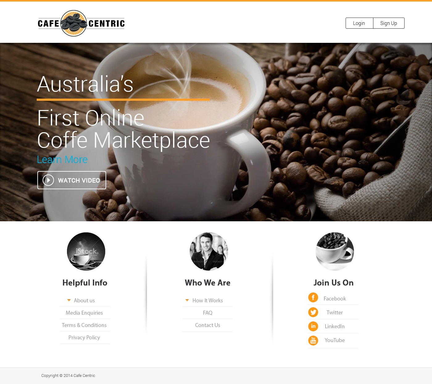 Diseño Web por Pabloravel para Cafe Centric | Diseño #3236925