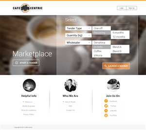 Diseño Web por Pabloravel para Cafe Centric | Diseño: #3237245