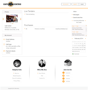 Diseño Web por Pabloravel para Cafe Centric | Diseño: #3238695