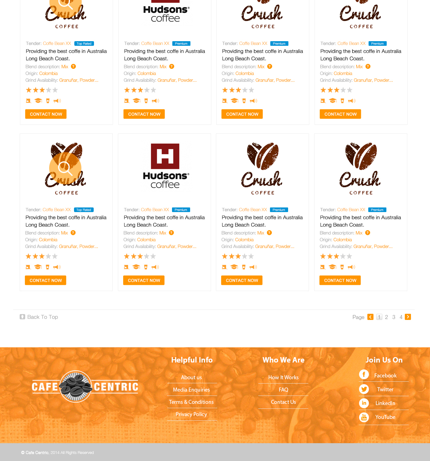 Diseño Web por Pabloravel para Cafe Centric | Diseño #3263241