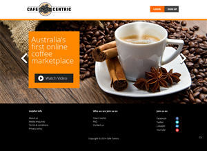 Diseño Web por pb para Cafe Centric | Diseño: #3255124